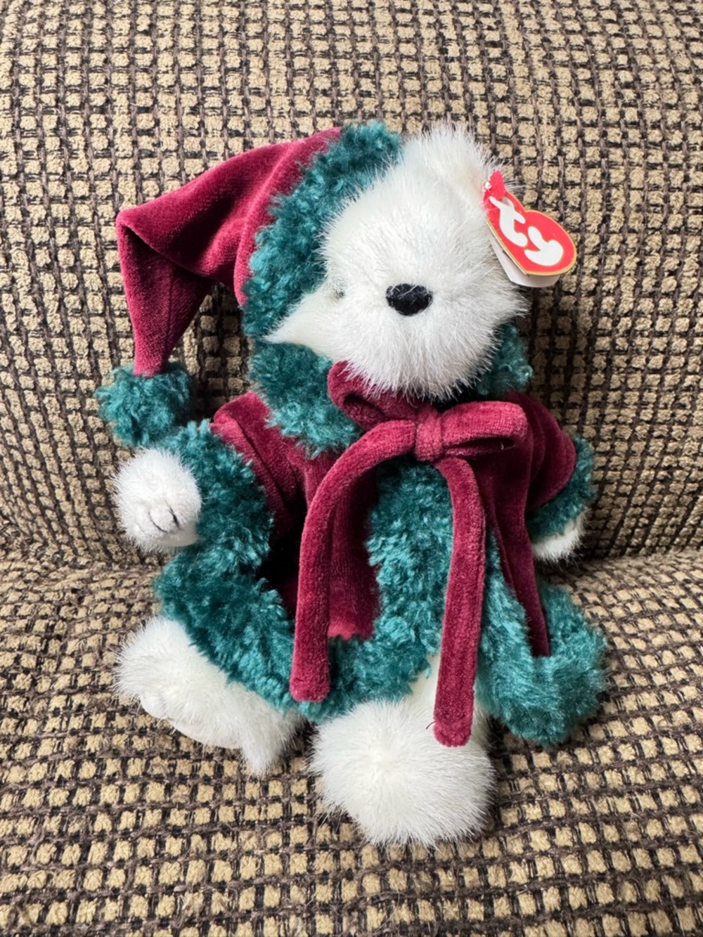 Ty Beanie Baby “Klause”  Holiday Bear in Velvet